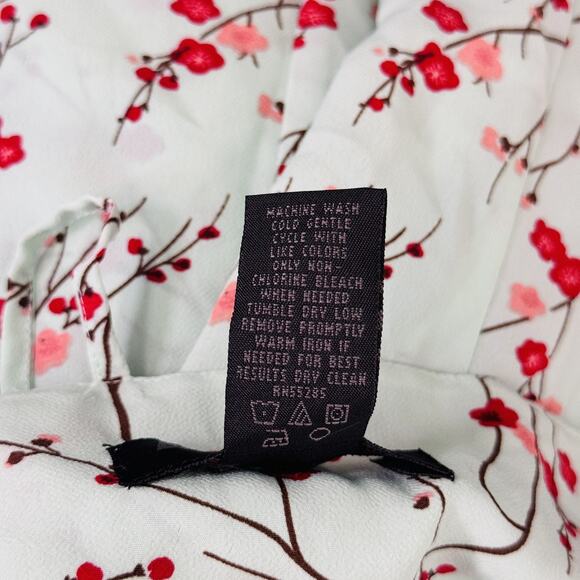 Vintage Express Dress Womens 9/10 Floral Cherry Blossom Y2K 90s Romantic Spring - Picture 8 of 12